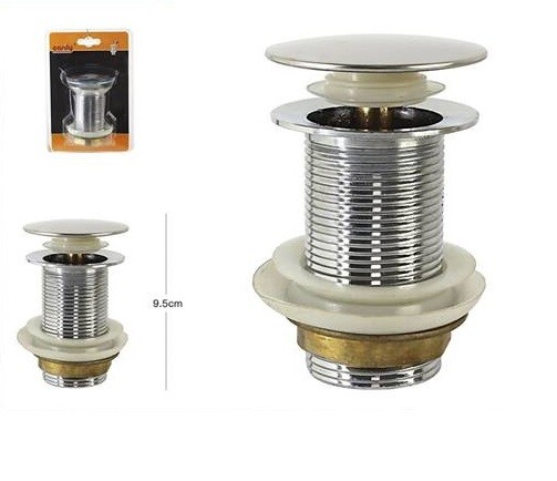 Tappo Piletta Scarico Con Clip Lavabo Vasca Lavandino Cucina Bagno 10263 dfh