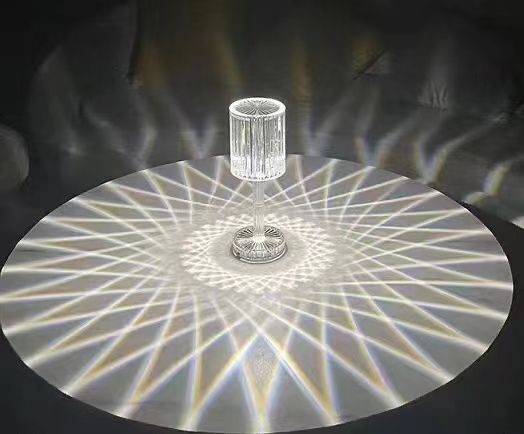 Lampada Da Tavolo Led Ricaricabile Tipo Cristallo Rgb Bar Casa Hotel sus