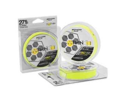 Dyneema Braided Line Tubertini Sathin X8 MT 135 Spin Fishing Bolentino