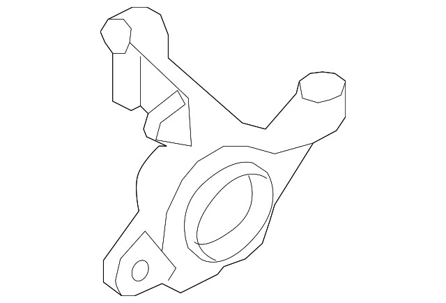 Genuine Steering Knuckle - Right Front. 5L8Z-3K185-BA