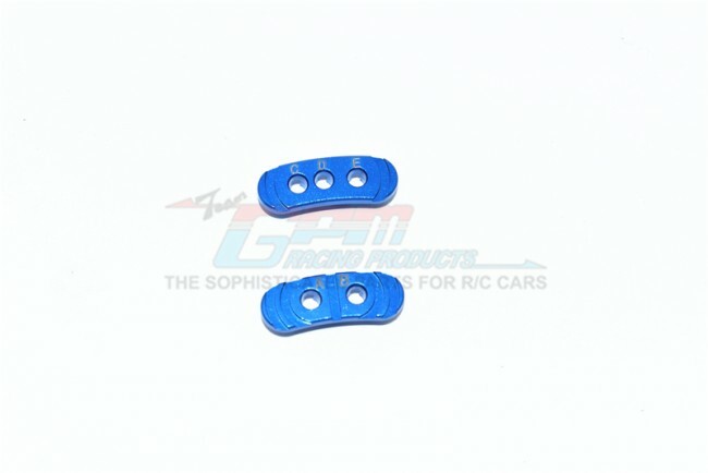 For Traxxas RUSTLER-ALUMINUM FIXED GEAR ADAPTER - 2PC SET-BLUE