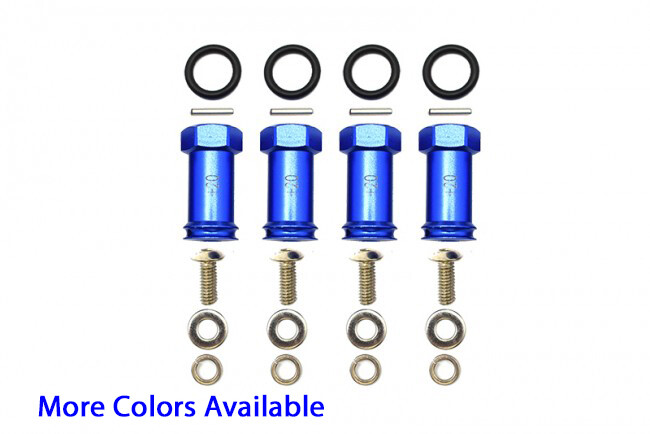 For Traxxas Mini E-Revo-ALLOY HEX ADAPTOR(+20MM)- 4 PC SET