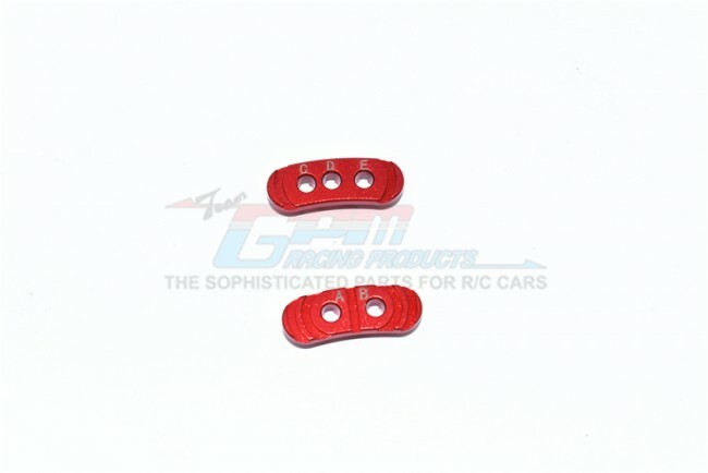 For Traxxas RUSTLER-ALUMINUM FIXED GEAR ADAPTER - 2PC SET-RED