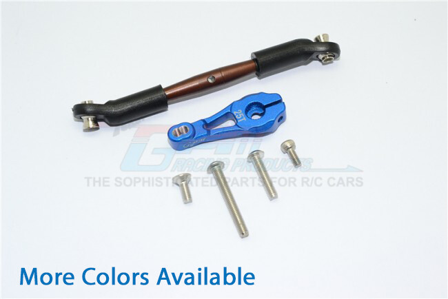 For Traxxas TRX-4 ALUM. SERVO HORN W/SPRING STEEL STEERING LINK (See Desc.)