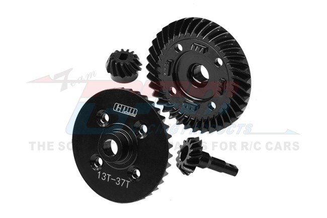 For Traxxas Maxx-4140 CARBON STL FRONT & REAR SPIRAL DIFF. RING GEAR\PINION GEAR