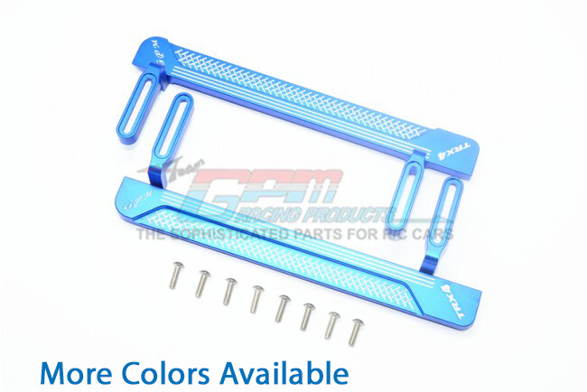 For Traxxas TRX-4 ALUMINUM SIDE STEPS (RETICULATED PATTERN A) -2 PC SET