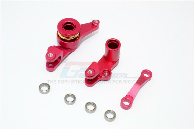 For Traxxas Slash -ALLOY STEERING ASSEMBLY WITH BEARINGS - 1SET - RED