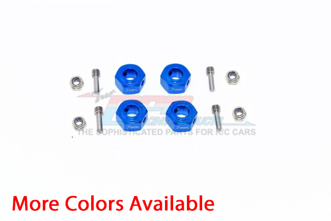 For ARRMA-GRANITE-ALUMINIUM HEX ADAPTER (12MMX7MM) - 4 PC SET
