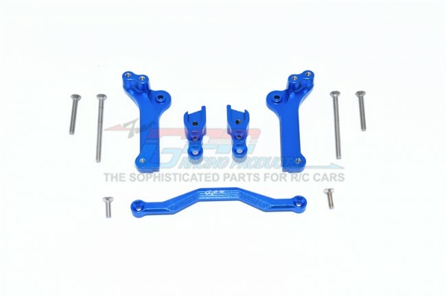 For Traxxas Maxx-ALUMINUM REAR SHOCK MOUNT -11 PC Set-Blue