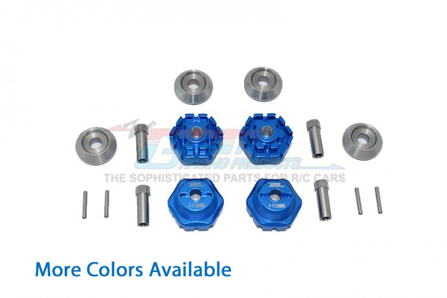 For Traxxas Maxx-ALUMINUM WHEEL HUB HEX (+10MM) - Full Set (4 Wheels)
