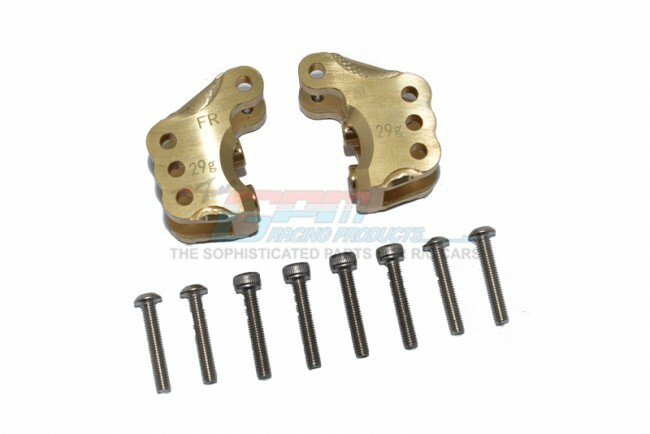 For Axial RBX10 Rock Bouncer-BRASS FRONT AXLE MOUNT FOR SUSPENSION LINKS -2PC SE