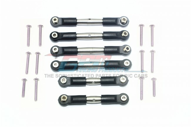 For ARRMA-GRANITE-STAINLESS STEEL ADJUSTABLE TIE RODS -18PC SET
