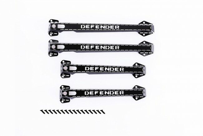For Traxxas TRX-4 SCALE ACCESSORIES: STAINLESS STEEL DOOR HANDLE -4 DOOR SET