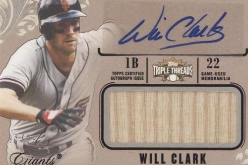 2014 Topps Triple Threads - Will Clark #UAJR-WC
