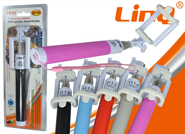 Asta Supporto Selfie Jack Autoscatto Allungabile Bastone Bluetooth Linq Zp-519