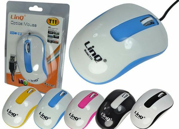 Mouse Ottico Usb 1200dpi Plug and Play Linq T11