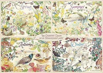 Falcon Deluxe Puzzle, The Country Diary, 4 Seasons,1000 pcs, Brand New