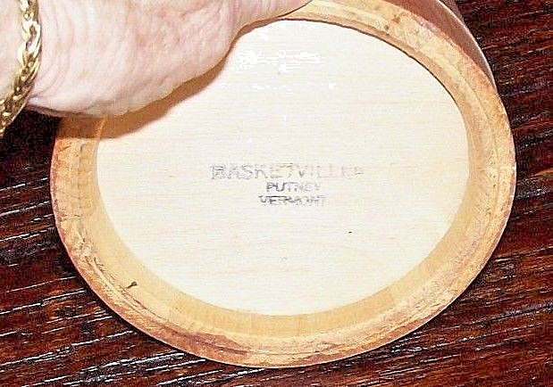 BASKETVILLE PUTNEY VERMONT SMALL SIZE FIRKIN w/TOP HANDLE EXCELLENT CONDITION