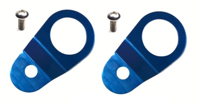 Torque Solution Radiator Mount Combo w/ Inserts Blue) Fits Mitsubishi Evo 7/8/9