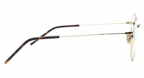Pre-owned Saint Laurent Sl 237/f 003 Gold Eyeglasses In Clear
