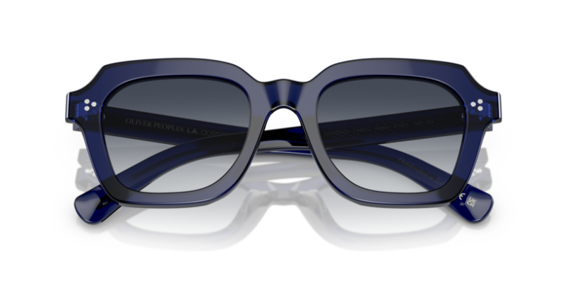 Pre-owned Oliver Peoples 0ov5526su Kienna 156611 Denim/pacific 51mm Women's Sunglasses In Pacific Gradient