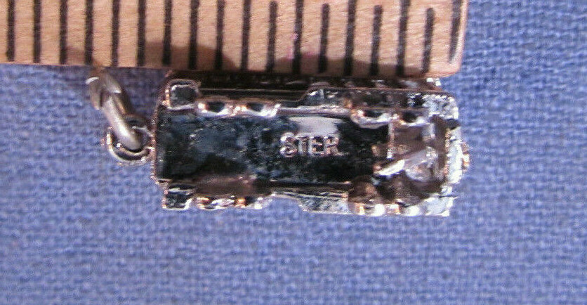 VINTAGE POWELL MASON CABLE CAR STERLING SILVER CHARM FOR CHARM BRACELET