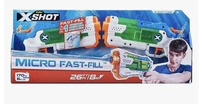 X-Shot Water Pistols Micro Fast-Fill Water Blaster Double Pack.      246