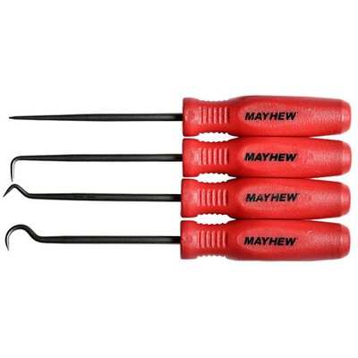 Mayhew Tools 31098 4 Pc Micro Hook & Pick Set