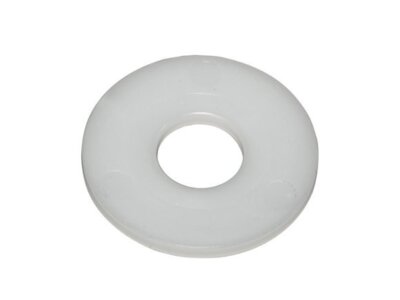 Flat Washer 1-1/2 x 1/2 x 1/8 Nylon White (75 Pieces)