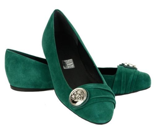 GUCCI Women's Interlocking G Ballet Flat Shoes Leather Black