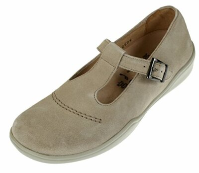 Женские туфли Casablanca Mary Jane Footprints By Birkenstocks, бежевая замша