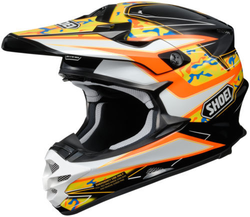 SHOEI VFX-W MOTOCROSS MX ENDURO BIKE HELMET HECTIC TC-1