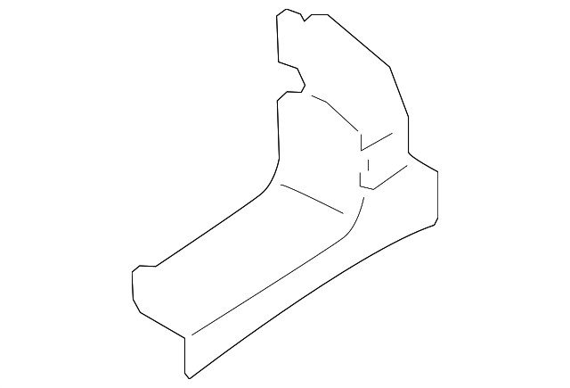 Genuine Left Inner Body A-Pillar Reinforcement Plate bk3z16102x