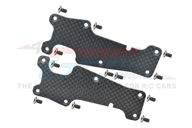 For Traxxas Sledge-CARBON FIBRE DUST-PROOF PROTECTION PLATE FOR FRNT SUSP, ARMS