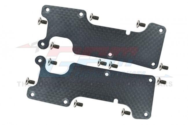 For Traxxas Sledge-CARBON FIBRE DUST-PROOF PROTECTION PLATE FOR REAR SUSP. ARMS