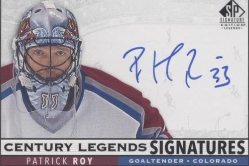 2020-21 Upper Deck SP Signature Edition Legends - Patrick Roy #CL-PR