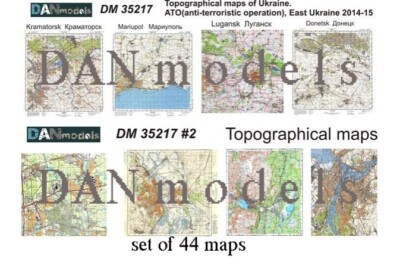 DANmodels DM 35217 - accessories for dioramas - Topographical maps ATO 2014 1/35