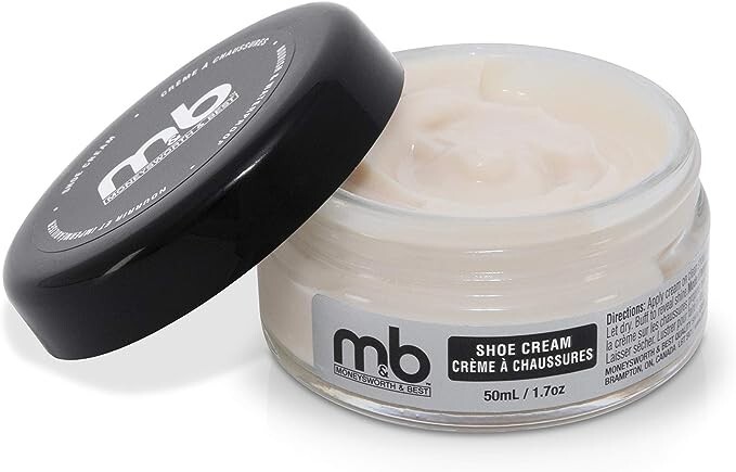 Moneysworth & Best Leather Boot & Shoe Cream Polish - NEUTRAL 1.55 oz (50ml) 