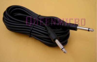 15FT Mono 1/4'' (6.3mm) Male Guitar Amplifier Microphone PA Audio Headphone Cable