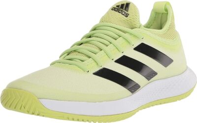 

Женские теннисные кроссовки adidas Defiant Generation, салатовый/черный, 5,5 B, средний размер США, Lime/black