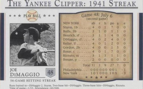 2003 Upper Deck Play Ball - Joe DiMaggio #S-48