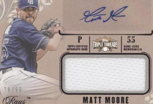 2014 Topps Triple Threads - Matt Moore #UAJR-MMO