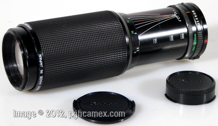 100-300MM F5.6 LENS FOR CANON FD W/CAP