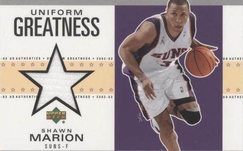 2002-03 Upper Deck UD Authentics - Shawn Marion #SH-U