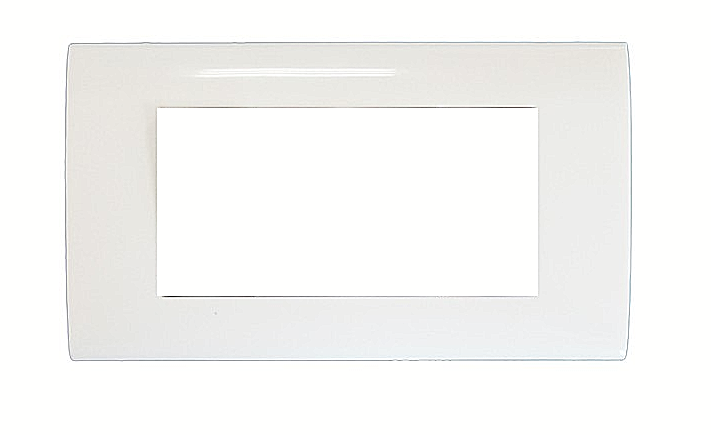 Placchetta Cornice Extrastar 4 Posti Moduli 504 Plastica per Interruttore Presa