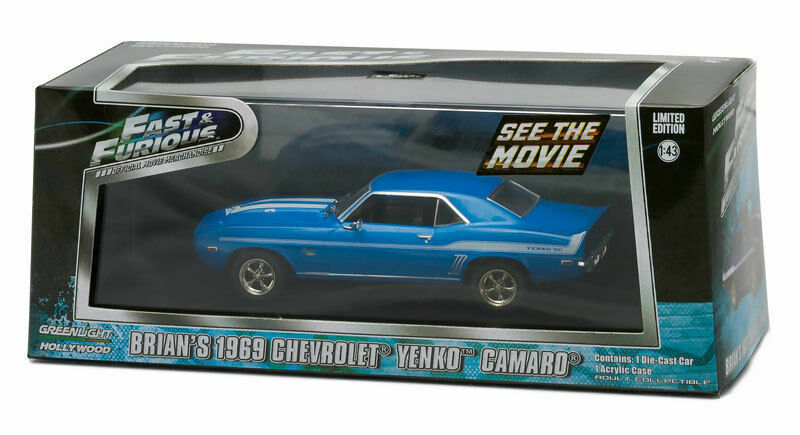 【超希少】FAST& FURIOUS  YENKO CAMARO 1/18 Ertl 1/18 Scale Diecast 33471P Fast & Furious 1969 Yenko