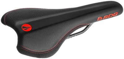NEW SDG Radar Mtn Saddle Ti-Alloy Rails - Red/Black