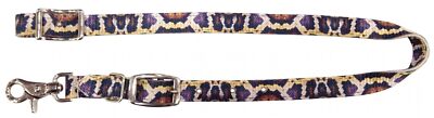 Showman Snake Print Nylon Wither Strap