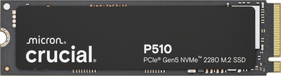 Crucial P510 2TB M.2 NVMe PCIe Gen5 SSD 10000MB/s Read 8700MB/s Write