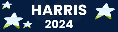HARRIS Presidential 2024 Bumper Sticker, Vinyl high quality, GET IT NOW!